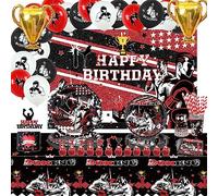 Boxing Birthday Party Decorations, Boxer Boxing Match Fight Sports Party Supplies - HAPPY BIRTHDAY Backdrop, Plates, Tablecloths, Balloons, Napkins, Cups, Wrestling Party Supplies, Serve 20 Guests