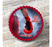 Boxing Boxer Game Sport Personalised Happy Birthday Cake Topper 7.5 Inch