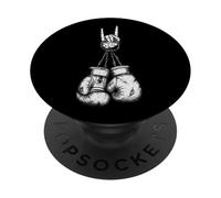 Boxing Boxer Mixed Martial Arts MMA Fighter Retro Vintage PopSockets Adhesive PopGrip