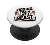 Boxing Boxing Train Like A Beast PopSockets Adhesive PopGrip