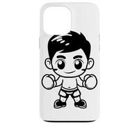 Boxing Boy Cartoon Style Self-Defense for Boys Case for iPhone 13 Pro Max