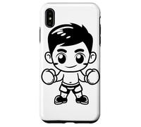 Boxing Boy Cartoon Style Self-Defense for Boys Case for iPhone XS Max