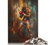 Boxing Champion Abstract Art 1000 Pieces Puzzles for Teenagers Gifts Paper Puzzle Jigsaws for Adults Home Educational Games DIY Toys 1000pcs (75x50cm)