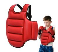 Boxing Chest Guard | Muay Thai Chest Guard Belly Protector - Adjustable Breathable Body Protection Pad for Martial Arts Combat Sports Competition