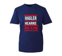 Boxing Classic HAGLER T Shirt Cool Hearns Boxer Design Training TOP New Gym Unisex Kids Adult(Navy, M)