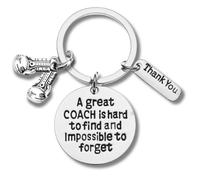 Boxing Coach Keychain, Boxing Coach Gifts, Great Coach is Hard to Find But Impossible to Forget Coach Keychain, Silver, 2.30 inches including key ring