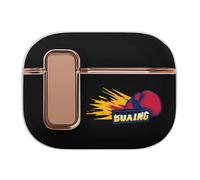 Boxing Compatible with Airpods Pro 2 Case Cover with Button Buckle Electroplating