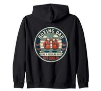 Boxing Dad Boxer Gloves Ring Fight Sport Father's Day Zip Hoodie