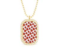 Boxing Fighting Personalized Necklace Print Pattern Pendant With Chain Gifts For Women Men Golden-style-26