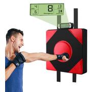 Boxing Force Testing Machine, 2 in 1 Strength Testing Punch Bag with LED Display Counter, Wall Mounted Kickboxing Equipment for Improved Hand-Eye Coordination and Response