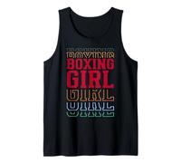 Boxing Girl Funny Layered Text Daughter Youth Boxer Tank Top