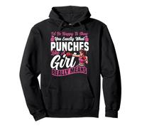 Boxing Girl I'd Be Happy To Show You Exactly What Punches Pullover Hoodie
