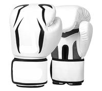 boxing glove 6/8/10/12oz Boxing Gloves Professional Adult Sanda Muay Thai Combat Training For Boys Girls Punching Bags(White,10oz)