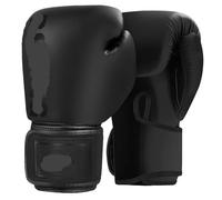 boxing glove Adult Boxing Gloves Professional Sanda Muay Thai Combat Training Boys Girls Punching Sandbags Breathable(BOX 2.0 Black,10oz)