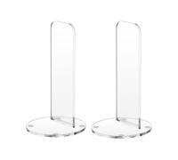 Boxing Glove Display Stand (2 Pack) - Acrylic Vertical Holder for Gloves, Compact 4.13x3.35x2.36 inch Rack for Game Room & Personal Display