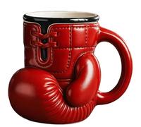 Boxing Glove Mug - Drink Like a Fighter, Handmade 12 oz Red Boxing Glove Mug Coffee Cup, Unique Gift for Boxers, Coaches, Trainers