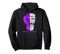 Boxing Glove Nobody Fights Alone Pancreatic Cancer Awareness Pullover Hoodie