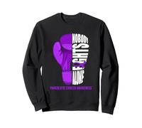 Boxing Glove Nobody Fights Alone Pancreatic Cancer Awareness Sweatshirt