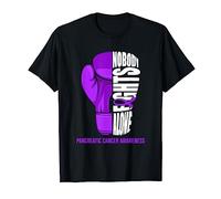 Boxing Glove Nobody Fights Alone Pancreatic Cancer Awareness T-Shirt