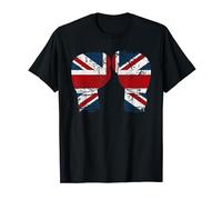 Boxing Gloves Boxer Union Jack Great Britian Uk British Flag T-Shirt