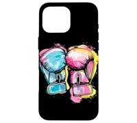 Boxing Gloves Cartoon Look Boxer Self-Defense Case for iPhone 16 Pro Max