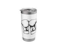 Boxing Gloves Drawing Self-Defense Stainless Steel Insulated Tumbler