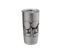 Boxing Gloves Drawing Self-Defense Stainless Steel Insulated Tumbler