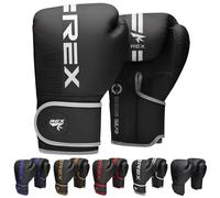 Boxing Gloves for Men & Women Professional Training & Sparring Gloves for Boxing, Kickboxing, Muay Thai MMA PU Leather Wrist Support Multiple Sizes (White/Black, 12oz)