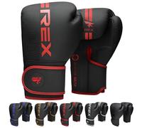 Boxing Gloves for Men & Women Professional Training & Sparring Gloves for Boxing, Kickboxing, Muay Thai MMA PU Leather Wrist Support Multiple Sizes (Red/Black, 14oz)