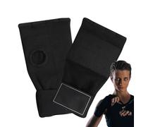 Boxing Gloves Half Finger - Boxing Gloves Half Finger for Men | Boxing Mitts Fight Protection Elastic Bandage Half Finger Under Mitts for Kickboxing, Martial Arts, Black,