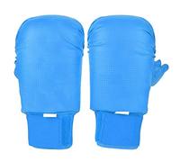 Boxing Gloves Karate Hand Protector with Thumb Guard, Martial Arts Training Gloves, Thick EVA Padding and PU Shell, Hook and Loop Wrist Strap for Sparring and (L)
