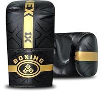 Boxing Gloves Leather MMA Adult Training Sparring Glove Muay Thai Kickboxing Heavy Punching Bag Mitts Fitness Workout Grappling & Fighting Men, Women