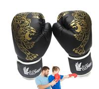 Boxing Gloves Men Women - Tiger Printed Boxing Training Combat Gloves | Thai Leather Boxing Training Gloves For Adults | Adult Boxing Gloves For Adults