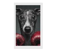 Boxing Greyhound Dog Vertical Diamond Art Painting 12"x20"
