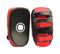 Boxing Hand Pads, PU Leather Curved Kick Training Equipment, Boxing Punch Mitts, Adjustable Strap Ventilated, For Coaching Martial, Punching