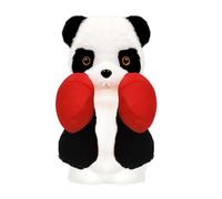 Boxing Hand Puppet Toy - 14 x 20 x 30 cm, Soft Plush Toy | Colourful Stuffed Panda Doll for Nursery or Preschool - Fun Activity | Button Battery Operated - Kids