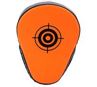 Boxing Hand Target Pads, Training Mitts for Muay Thai Kickboxing and MMA, Lightweight PU Leather with High - Density Foam Padding, 7.5 x 9.4 x 1.6 Inch for Athletes and Coaches (Fluorescent Orange)