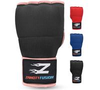 Boxing Hand Wraps Inner Gloves | Advanced Gel Padded Fist Under Mitts Protection Long Wrist Straps for Men & Women | Martial Arts Punching Training Muay Thai MMA Kickboxing (Pink, Medium)