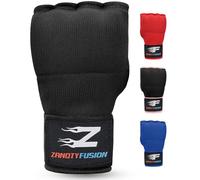 Boxing Hand Wraps Inner Gloves | Advanced Gel Padded Fist Under Mitts Protection Long Wrist Straps for Men & Women | Martial Arts Punching Training Muay Thai MMA Kickboxing (Black, Small)
