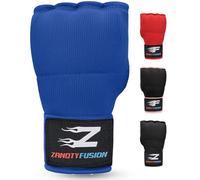 Boxing Hand Wraps Inner Gloves | Advanced Gel Padded Fist Under Mitts Protection Long Wrist Straps for Men & Women | Martial Arts Punching Training Muay Thai MMA Kickboxing (Blue, Medium)