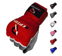 Boxing Hand Wraps Quick 100cm Long Wrist Straps Inner Gloves Boxing for Hand Protection Elasticated, Padded Fist for MMA Martial Arts Combat Gloves for Men Women and Kids (Red, L/XL)