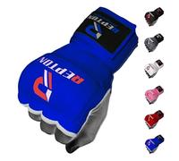 Boxing Hand Wraps Quick 100cm Long Wrist Straps Inner Gloves Boxing for Hand Protection Elasticated, Padded Fist for MMA Martial Arts Combat Gloves for Men Women and Kids (Blue, S/M)