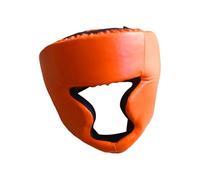 Boxing Helmet with Full Face Coverage, Training, Heavy-Duty Equipment Head Protector Suitable for Sparring And Muay Thai, Orange