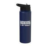 Boxing is My Therapy Boxer Stainless Steel Insulated Water Bottle