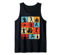 Boxing Kickboxing Kickboxer Kickbox Lover Coach Child Retro Tank Top