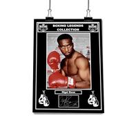 Boxing Legends Collection: Nigel Benn Boxer, Middleweight Champion Pre-Printed Autograph Signed Print Boxing Memorabilia Fan Art (A4 Print Only)