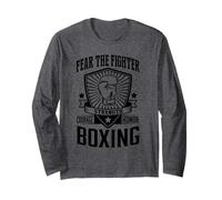 Boxing Lifestyle Courage Strength Honor Boxer Long Sleeve T-Shirt