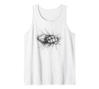 Boxing Line Art Fighter Workout Gym Combat Gift Tank Top
