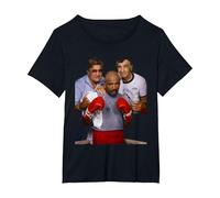 Boxing Marvin Hagler Pat Goody Petronelli Michael Grecco T-Shirt, Women's Plus, Black, 4X