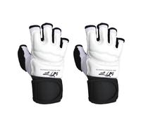 Boxing MMA Punching Mitts - PU Leather Half Training Gloves, Lightweight Kickboxing Gloves | Durable Martial Arts Equipment, Protective Sparring Gloves, Comfortable Wraps for